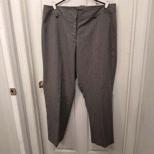 Just My Size Gray Pinstripe Trousers